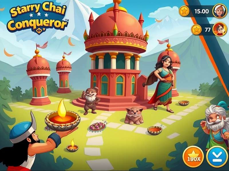 Starry Chai Conqueror gameplay screenshot showing empire building